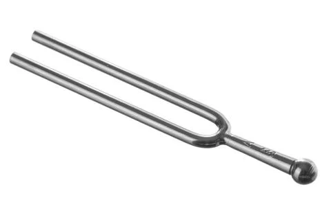 Isolated old tuning fork Stock Photos