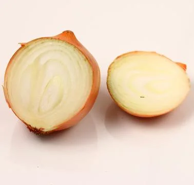 Isolated onion on a white background Stock Photos