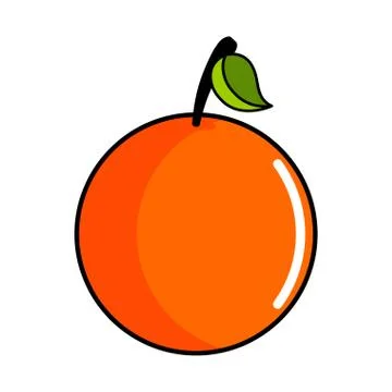 Isolated orange icon Stock Illustration