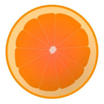 Isolated orange with noises Stock Illustration