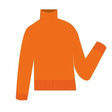 Isolated orange pullover icon vector design Ilustración de archivo