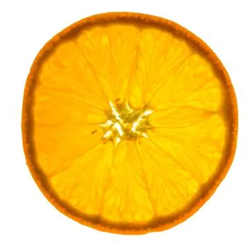 Isolated Orange slice Stock Photos