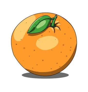 Isolated orange on white background Stock Illustration