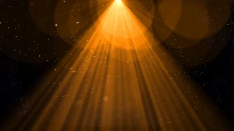 Isolated orange, yellow light rays animation. Shine or sun effect Video stock 116328382