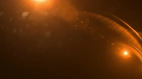 Isolated orange, yellow light rays animation. Shine or sun effect on black sc Stock Footage 144255506