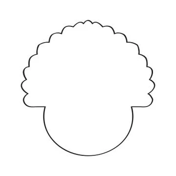 Isolated outline of a turkey Illustration