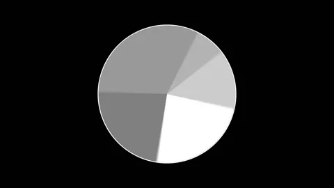 Isolated overlay infographic element - pie chart. Isolated. Stock Footage 115900726