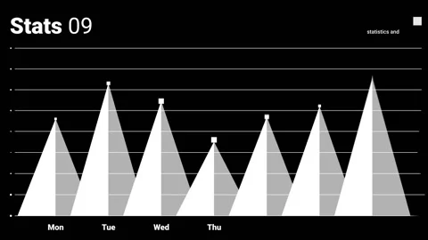 Isolated overlay infographic element - triangles. Video stock 115900820