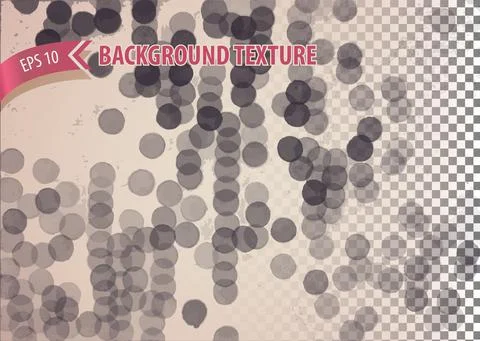 Isolated overlay texture with cirkle bokeh. Abstract background to imitate soft Stock Illustration