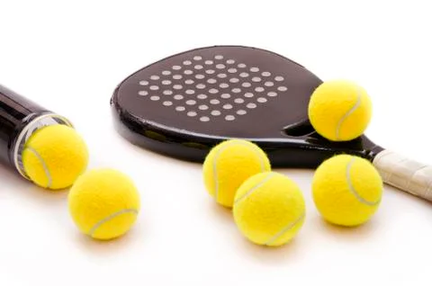 Isolated paddle tennis objects Stock Photos