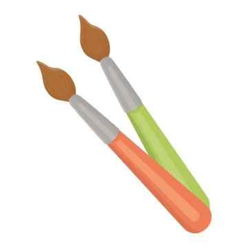 Isolated paint brush design vector illustrator Illustrazione stock