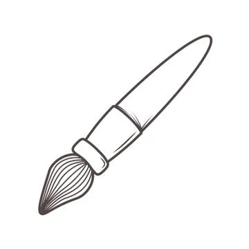 Isolated paint brush design vector illustrator Illustrazione stock