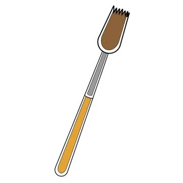 Isolated paintbrush icon Stock Illustration