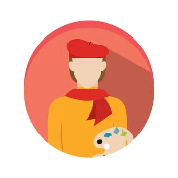 Isolated painter icon Ilustración de archivo