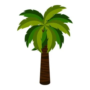 Isolated palm tree icon Stock Illustration