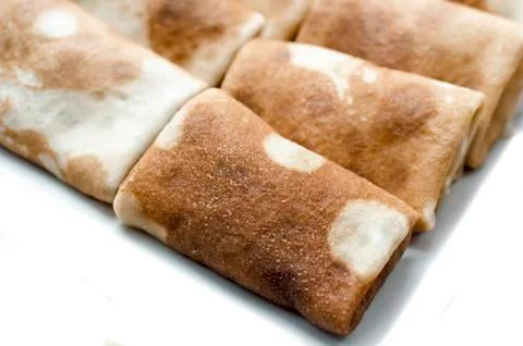 Isolated pancakes Foto stock