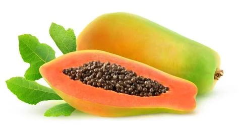 Isolated papaya Stock Photos
