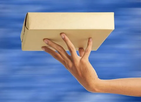 Isolated parcel Foto stock