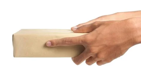 Isolated parcel Foto stock