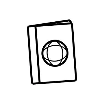Isolated passport icon vector design Stockillustratie