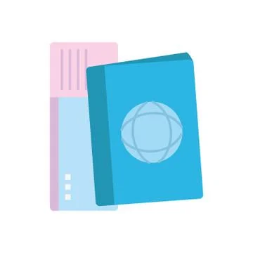 Isolated passport icon vector design Stockillustratie