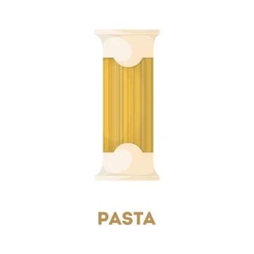 Isolated pasta pack. Stock Illustration