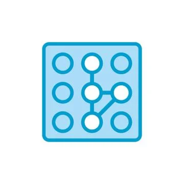 Isolated pattern code line and fill style icon vector design Stock Illustration