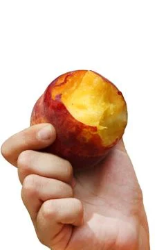 Isolated peach Stock Photos