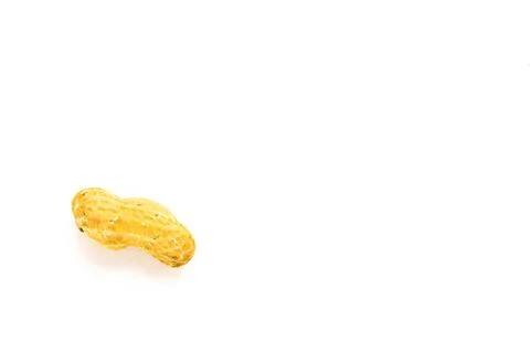 Isolated peanut on white background Stock Photos