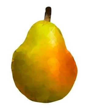 Isolated pear triangle Stock Illustration