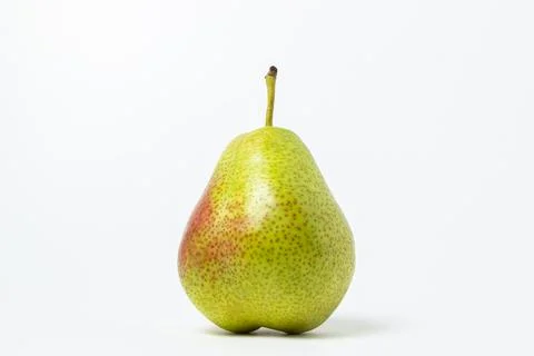 Isolated pear on a white background. Fresh ripe pear.  Stock Photos