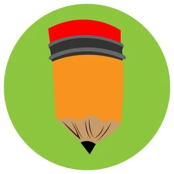 Isolated pencil icon Stock Illustration