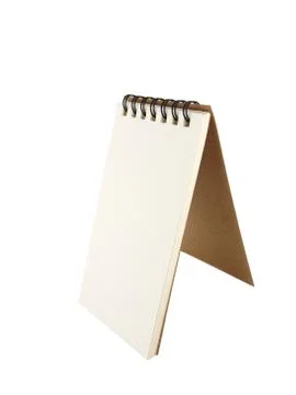 Isolated pencil with notebook on white background Stock Photos