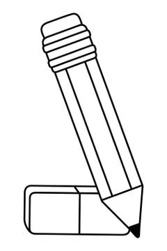 Isolated pencil tool design vector illustrator Stock Illustration