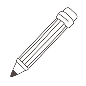 Isolated pencil tool design vector illustrator Stock Illustration