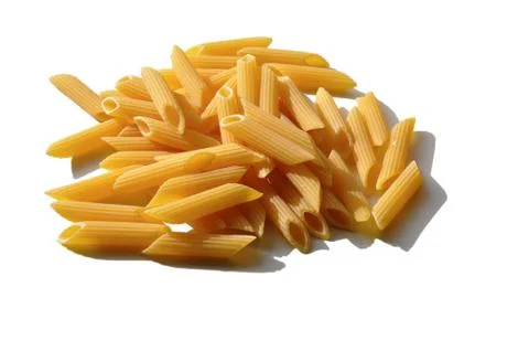 Isolated penne Foto stock