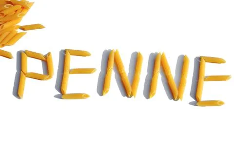 Isolated penne Stock Photos