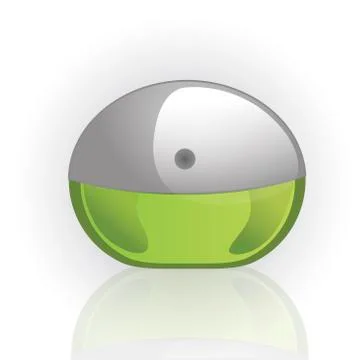 Isolated perfume bottle. Spray without logo. Vector illustration. Stockillustratie