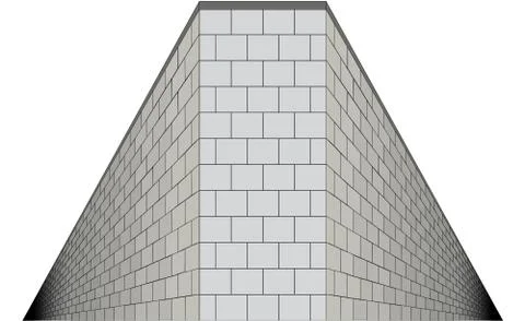 Isolated perspective. Stock Illustration