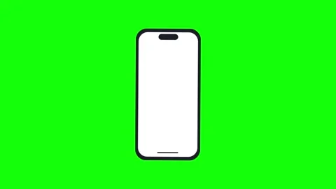 Isolated Phone on Green Screen Background Video stock 343928553