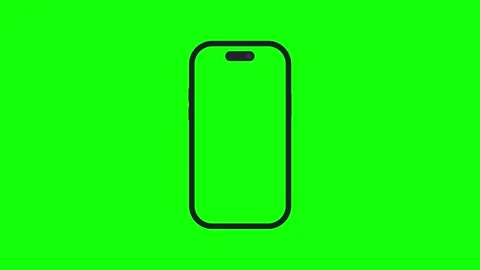 Isolated Phone on Green Screen Background Video stock 343928574