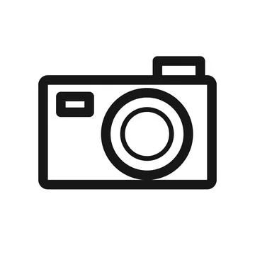 Isolated photo camera icon flat design Vector Stock Illustration