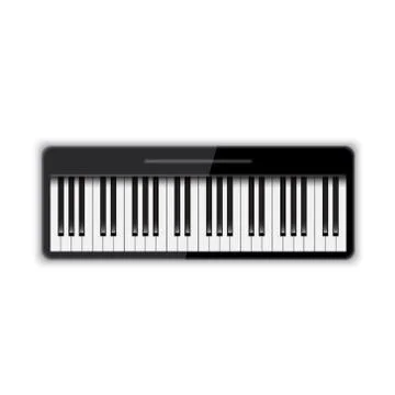 Isolated piano Stock Illustration