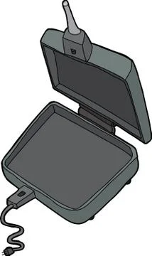 Isolated pie cooker Stock Illustration