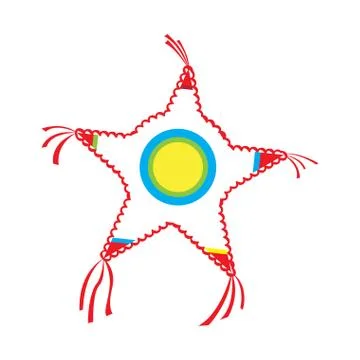 Isolated pinata icon Stock Illustration