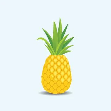 Isolated Pineapple Fruit illustration EPS Vector Stock Illustration