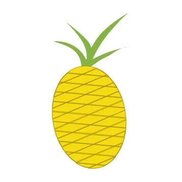 Isolated pineapple image Stock Illustration