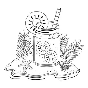 Isolated pineapple juice design vector illustration Stock Illustration
