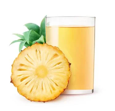 Isolated pineapple juice Foto stock