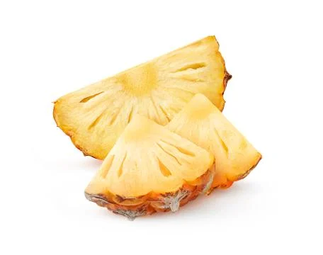 Isolated pineapple pieces Foto stock